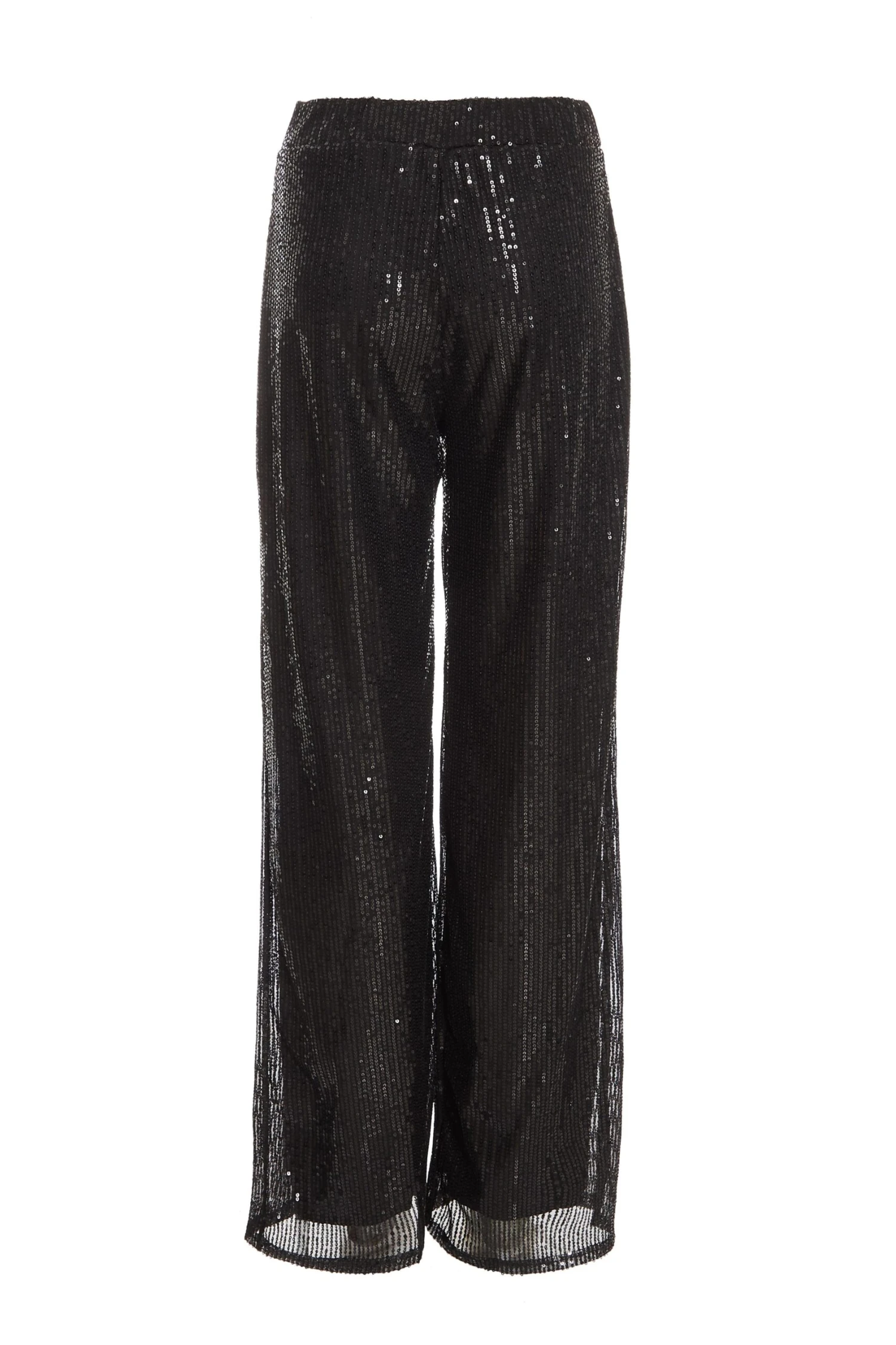 Black Sequin High Waist Palazzo Trousers 7 Black Sequin High Waist Palazzo Trousers - Image 5