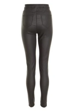 Black Faux Leather Skinny Trousers -Claasyoo Shop 00100031330 ZB