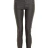 Black Faux Leather Skinny Trousers -Claasyoo Shop 00100031330 ZM