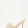 Nude Woven Mule Sandals 1 Nude Woven Mule Sandals -Claasyoo Shop 00100032968 ZM