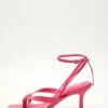 Pink Square Toe Heeled Sandal -Claasyoo Shop 00100032979 ZM