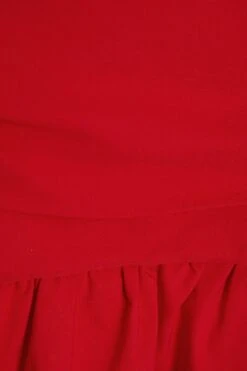 Red Ruched Mini Skirt 13 Red Ruched Mini Skirt -Claasyoo Shop 00100034082 ZS