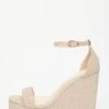 Rose Gold Shimmer Platform Wedges -Claasyoo Shop 00100034582 ZM