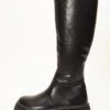 Black Knee High Chunky Boots -Claasyoo Shop 00100035102 ZM