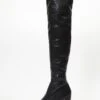 Black Over The Knee Block Heel Boots -Claasyoo Shop 00100035130 ZM