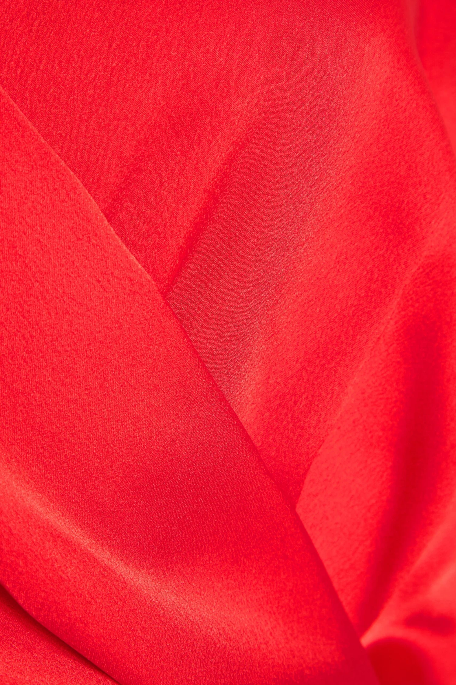 Red Satin Wrap Crop Top 8 Red Satin Wrap Crop Top - Image 6
