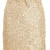 Gold Sequin Mini Skirt -Claasyoo Shop 00100036035 ZM