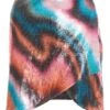 Multicoloured Sequin Marble Print Mini Skirt -Claasyoo Shop 00100036199 ZM