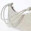 Silver Diamante Knot Shoulder Bag
