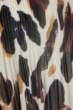 Stone Animal Print Chiffon Blouse 13 Stone Animal Print Chiffon Blouse -Claasyoo Shop 00100036681 ZS