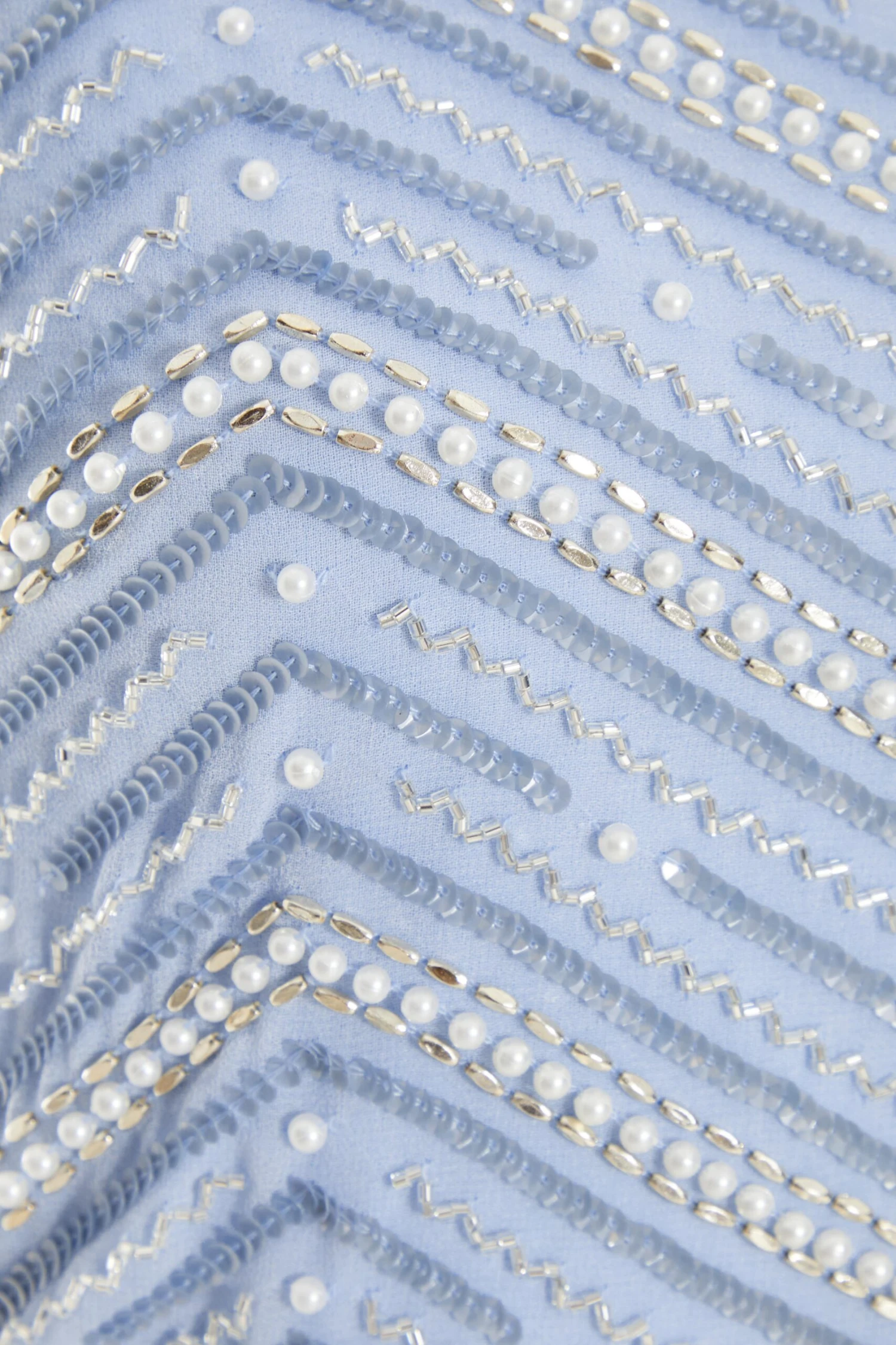 Blue Beaded Crop Top 8 Blue Beaded Crop Top - Image 6