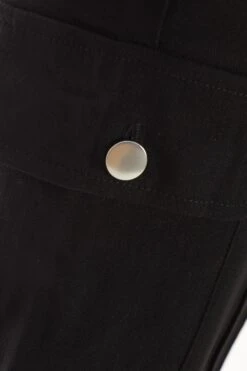 Black Cargo Trousers -Claasyoo Shop 00100037016 ZS