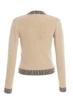 Stone Geometric Knitted Jumper 12 Stone Geometric Knitted Jumper -Claasyoo Shop 00100037056 ZB