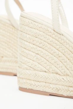 Nude Cross Strap Wedges -Claasyoo Shop 00100037261 ZB
