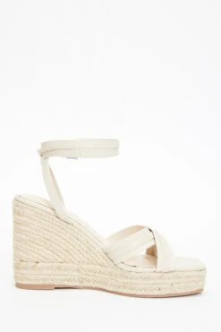 Nude Cross Strap Wedges -Claasyoo Shop 00100037261 ZS