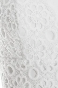 White Crochet Crop Top -Claasyoo Shop 00100037408 ZS