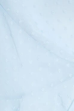 Blue Chiffon Dobby Frill Mini Skirt -Claasyoo Shop 00100037441 ZS