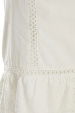 White Crochet Trim Mini Skirt -Claasyoo Shop 00100037459 ZS
