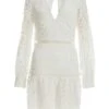 White Lace Skater Dress -Claasyoo Shop 00100037466 ZM