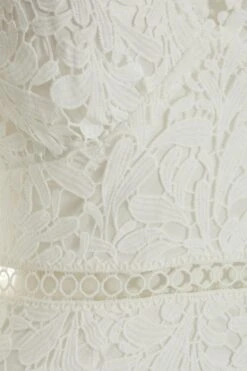 White Lace Skater Dress -Claasyoo Shop 00100037466 ZS