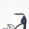Wide Fit Navy Satin Diamante Heeled Sandals -Claasyoo Shop 00100037667 ZM