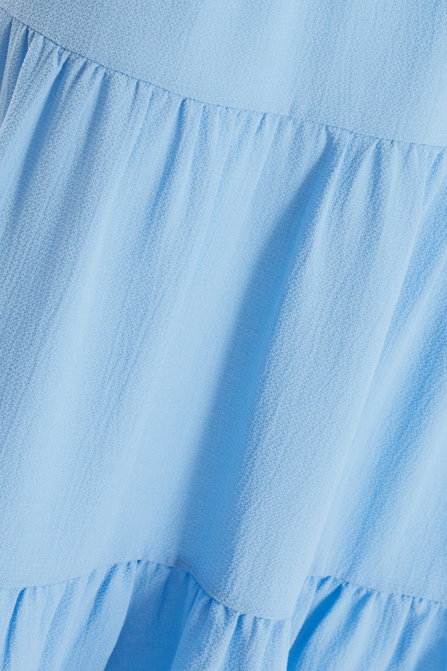 Light Blue Tiered Dip Hem Midi Dress 8 Light Blue Tiered Dip Hem Midi Dress - Image 6