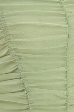 Sage Mesh Crop Top 13 Sage Mesh Crop Top -Claasyoo Shop 00100037890 ZS