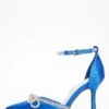 Royal Blue Diamante Bow Court Heels
