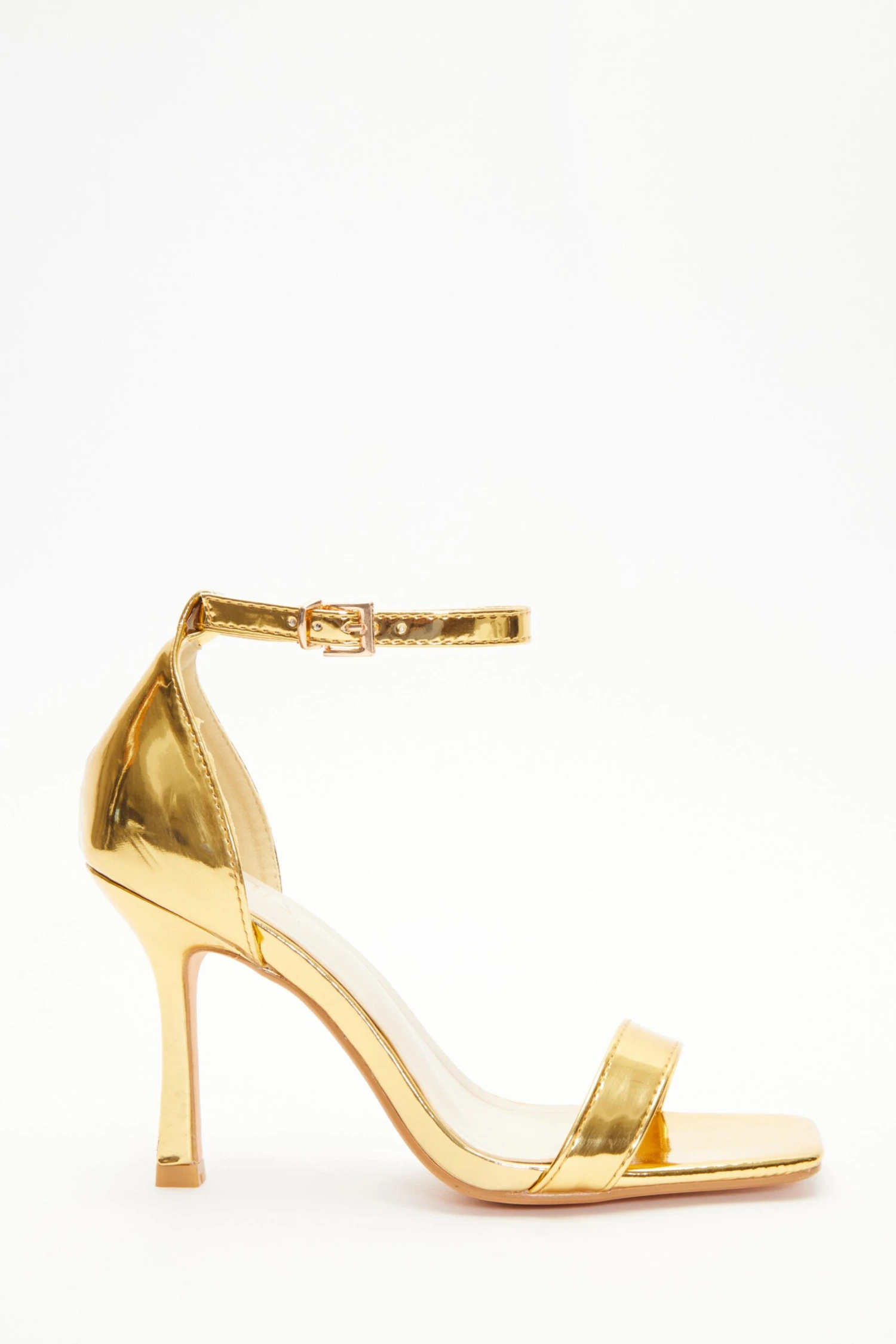 Gold Foil Heeled Sandals 4 Gold Foil Heeled Sandals - Image 2