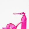 Pink Platform Heeled Sandals -Claasyoo Shop 00100038022 ZM