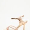 Rose Gold Diamante Strappy Heeled Sandals -Claasyoo Shop 00100038026 ZM
