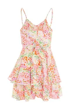 Multicoloured Animal Print Playsuit -Claasyoo Shop 00100038030 ZB