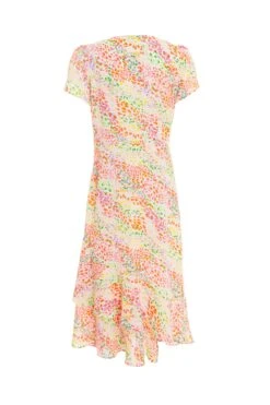 Multicoloured Animal Print Midi Dress -Claasyoo Shop 00100038031 ZB