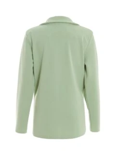 Sage Buttoned Blazer -Claasyoo Shop 00100038051 ZB