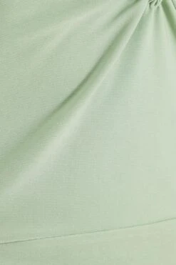 Sage Wrap Midi Dress -Claasyoo Shop 00100038063 ZS