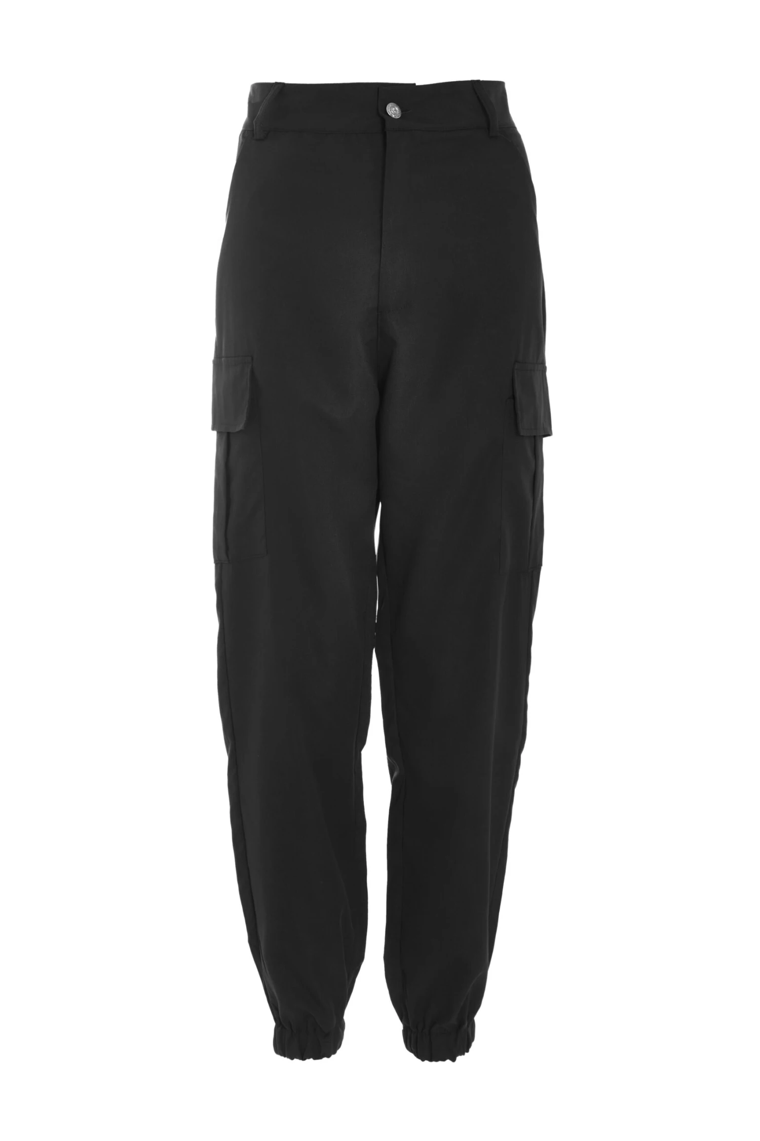 Black Zip Detail Cargo Trouser 3 Black Zip Detail Cargo Trouser