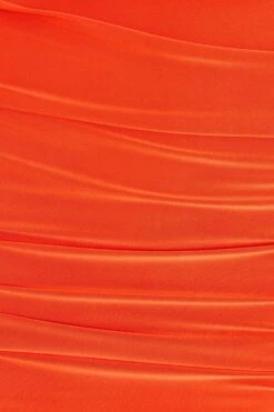Orange Ruched Bodycon Mini Dress 13 Orange Ruched Bodycon Mini Dress -Claasyoo Shop 00100038273 ZS