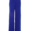 Royal Blue Button Palazzo Trousers -Claasyoo Shop 00100038281 ZM