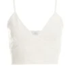 White Crop Top -Claasyoo Shop 00100038282 ZM