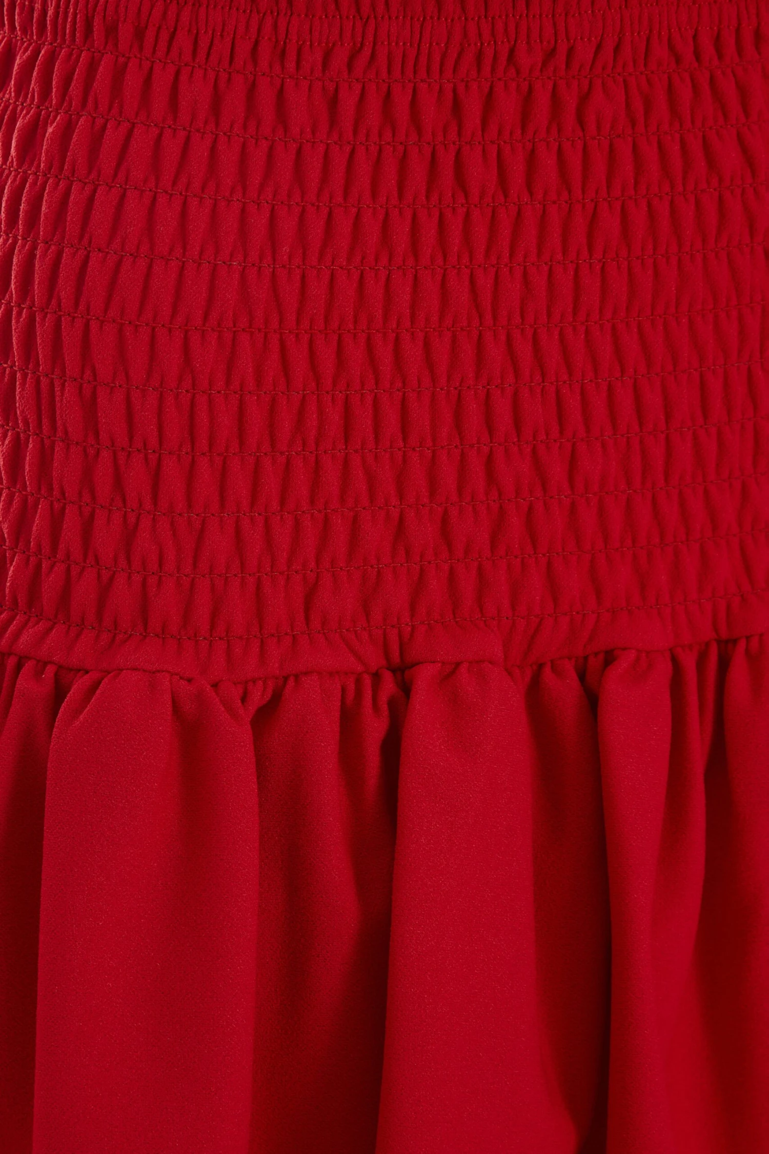 Red Ruched Frill Mini Skirt 8 Red Ruched Frill Mini Skirt - Image 6