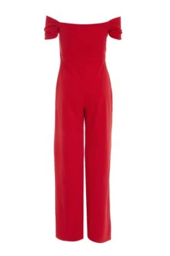 Red Bardot Palazzo Jumpsuit -Claasyoo Shop 00100038469 ZB