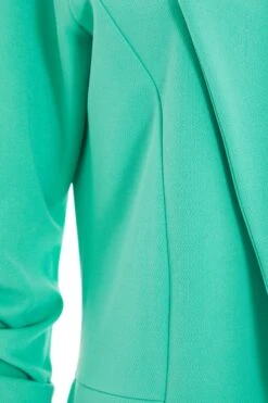 Mint Ruched Sleeve Blazer -Claasyoo Shop 00100038475 ZS
