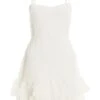 White Tie Back Skater Dress -Claasyoo Shop 00100038556 ZM