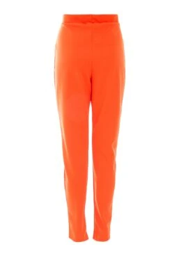 Orange Tapered Trousers -Claasyoo Shop 00100038570 ZB