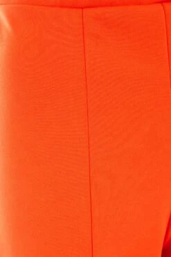 Orange Tapered Trousers -Claasyoo Shop 00100038570 ZS