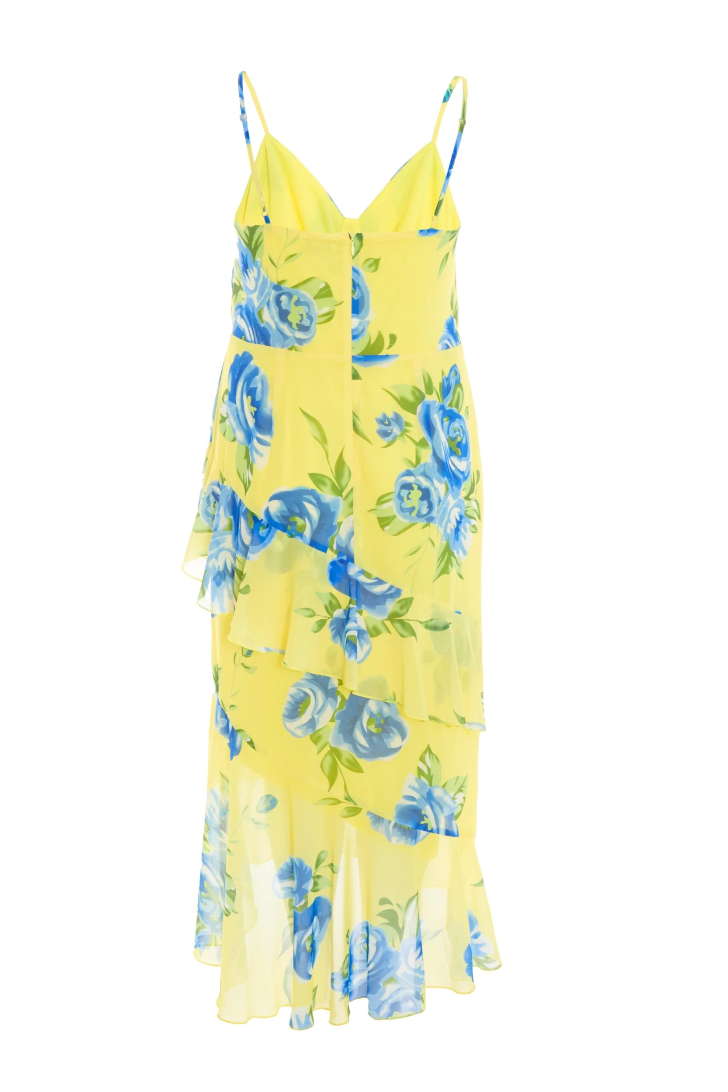 Curve Yellow Floral Midaxi Dress 7 Curve Yellow Floral Midaxi Dress - Image 5