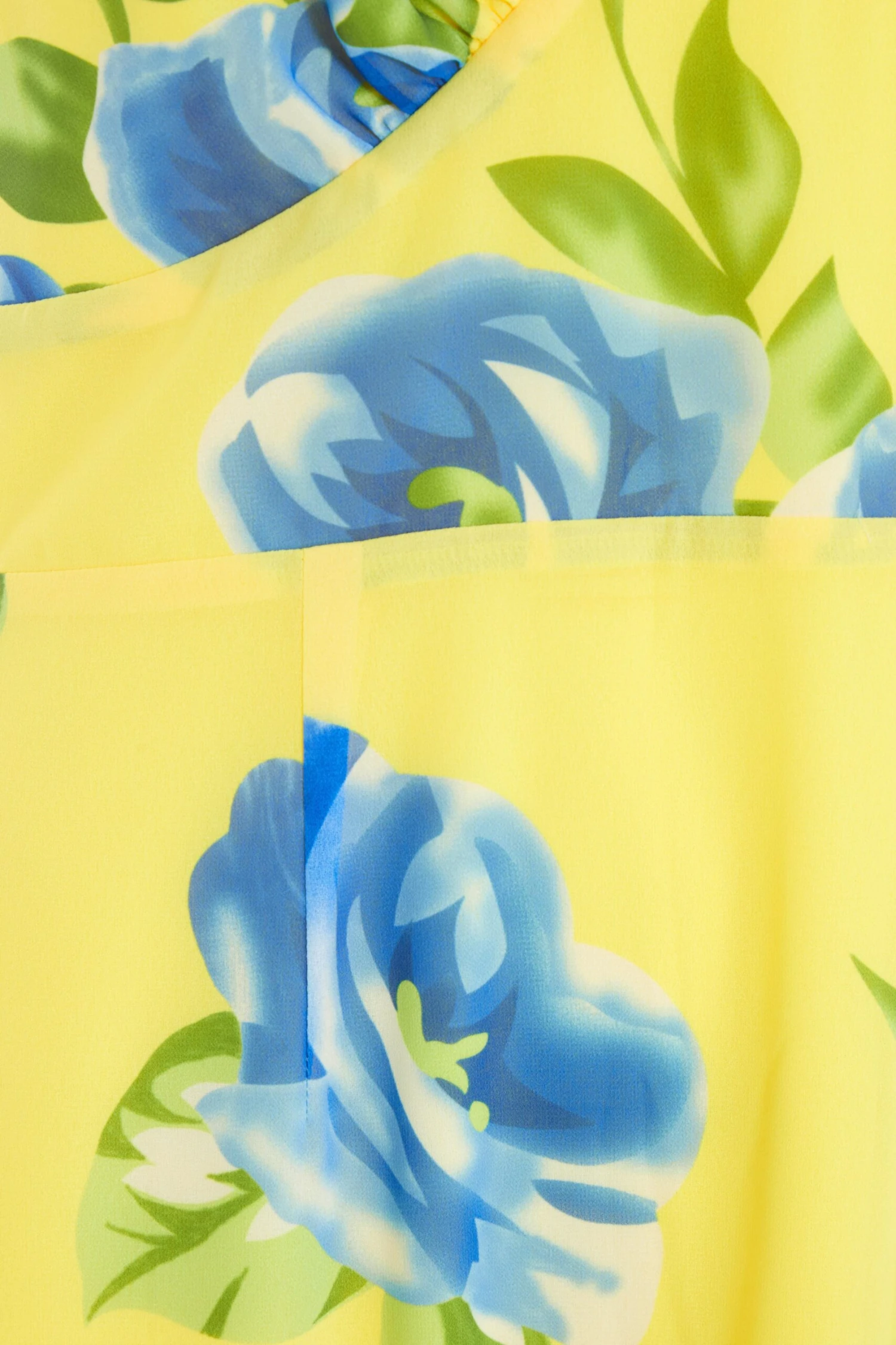 Curve Yellow Floral Midaxi Dress 8 Curve Yellow Floral Midaxi Dress - Image 6