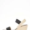 Black Low Wedge Sandals -Claasyoo Shop 00100038689 ZM