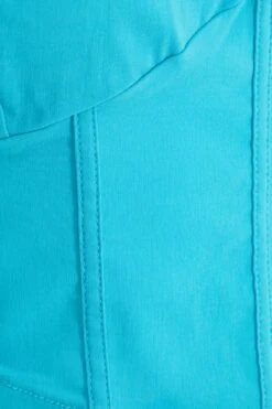 Blue Corset Crop Top -Claasyoo Shop 00100038764 ZS