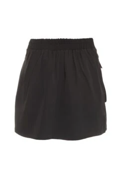 Black Cargo Mini Skirt -Claasyoo Shop 00100038777 ZB